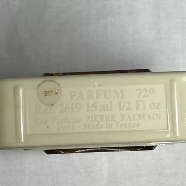 Vintage Ivoire de Balmain Perfume .5 Oz Near Full Splash Bottle