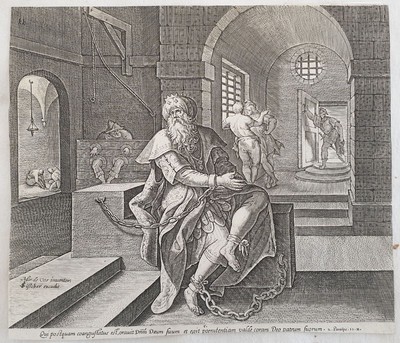 MAARTEN DE VOS CORNELIS VISSCHER AMEN AMEN DICO VOBIS ANTEQUAM ABRAHAM BIBBIA 