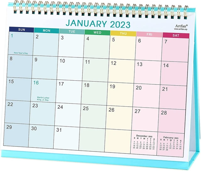 20232024 DESK CALENDAR Standing Flip Desktop Calendar 20232024