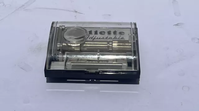 Vintage Gillette Adjustable Fat Boy Safety Razor Set With Case and Razors