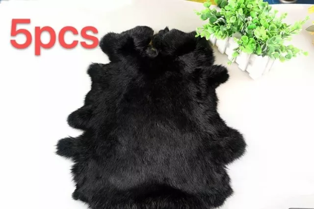 5PCS Rabbit Fur Skin Leather Hides Craft Pelts Animal Training Crafts Fly Tying 5PCS Rabbit Fur Skin Leather Hides Craft Pelts Animal Training Crafts Fly Tying
