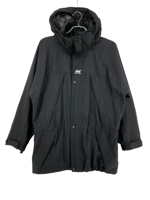 Vintage Helly Hansen Uomo Hellytech Parka Cappotto Giacca con Cappuccio TAGLIA S