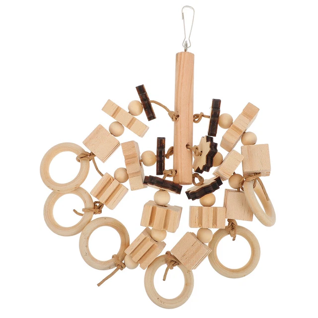 1pc bird block knots tearing toy Kauen Spielzeug Liebe Vögel Käfig Spielzeug Vog