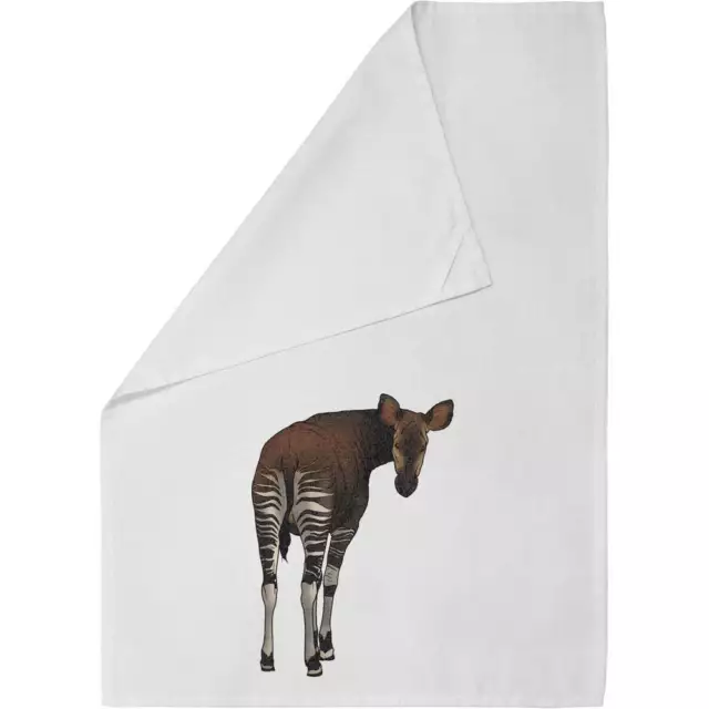 'Okapi Looking Back' Baumwolle Geschirrtuch/Geschirrtuch (TW00035982)