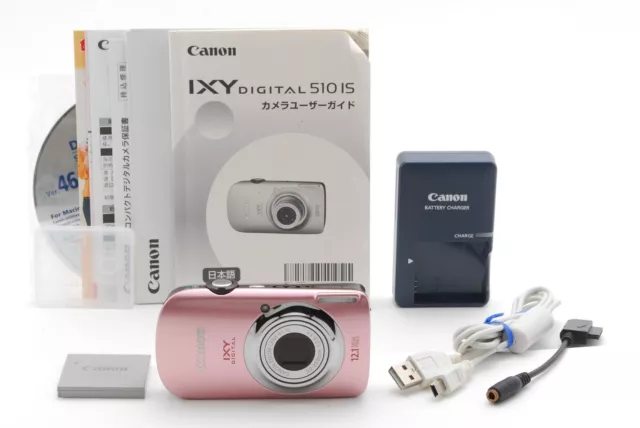 【MINT++++】 Canon IXY DIGITAL 510 IS Powershot Digital Camera Pink FROM JAPAN