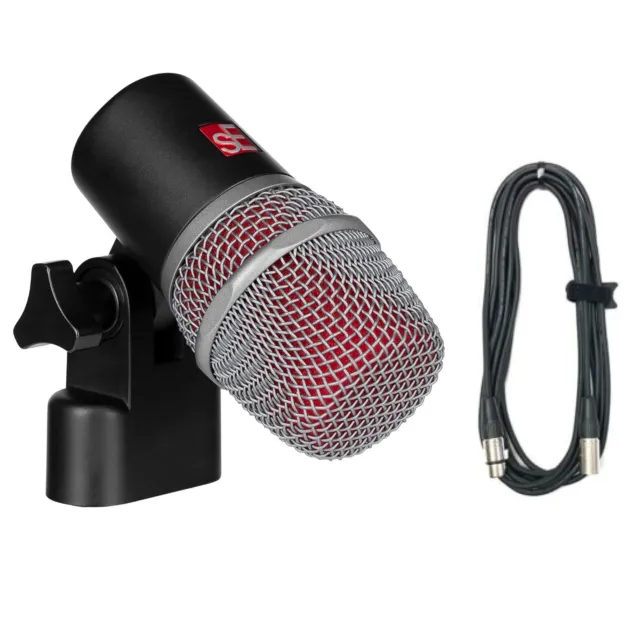 sE Electronics V Beat Supercardioid Dynamic Drum Microphone w/Free 20' XLR Cable