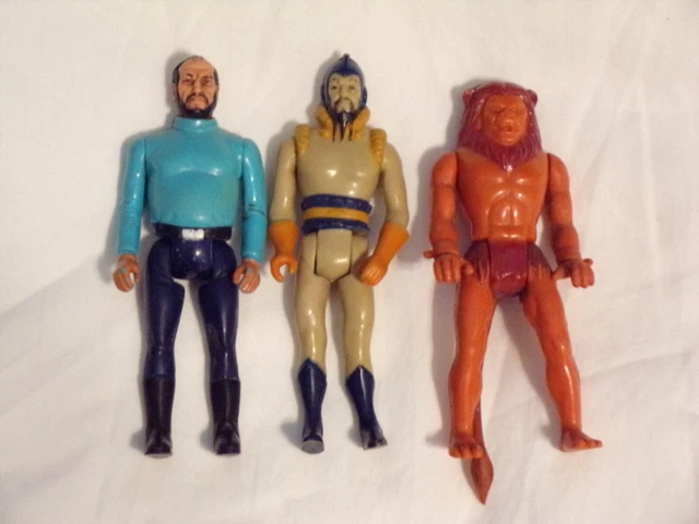 vintage Flash Gordon action figures: Dr. Zharkov, Ming and Thun
