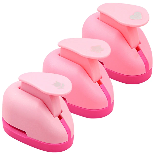 Punzonatrice Per Carta PATIKIL 2 Fori, 6 Mm, Capacità 8 Fogli, Raccoglitore Coriandoli, Per Ufficio E Scrapbooking, Colore Rosa