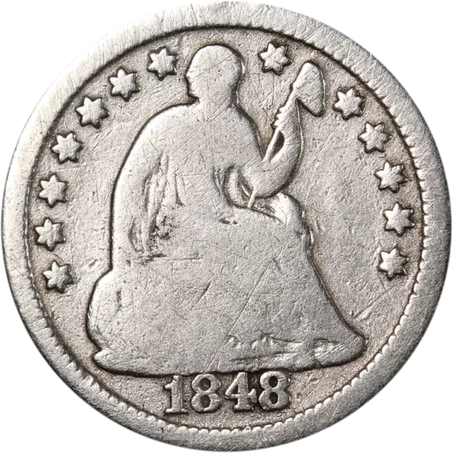 1848-P Seated Liberty Half Dime Great Deals From The Executive Coin Company