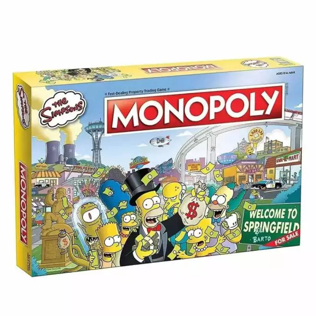 New Monopoly The Simpsons Collector's Edition Board Game Family Party Games UK