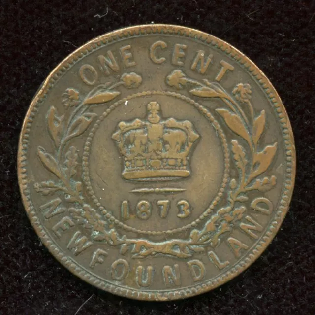 1873 Newfoundland One Cent - EF Condition