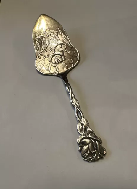 Sweden ROSE Silverplate  ALP Old Vintage  Ornate Pie Pastry Server EUC