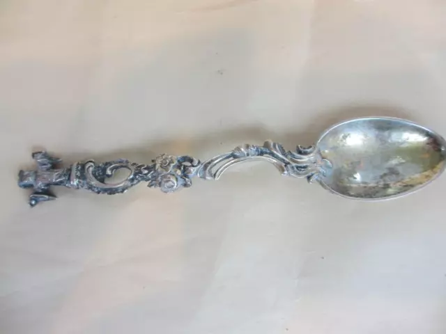 RARE Antique FIGURAL 19th Century German 800 Silver  Spoon by Richard Garten