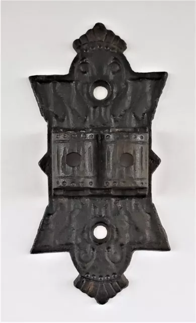 Cast Iron Double Oil Lamp Swing Arm Wall Hanger Sconce Bracket