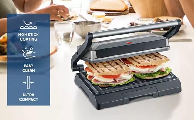 Severin 2394 Barbecue Éléctrique 800W Pour " Sandwich " Avec Plaques et 2