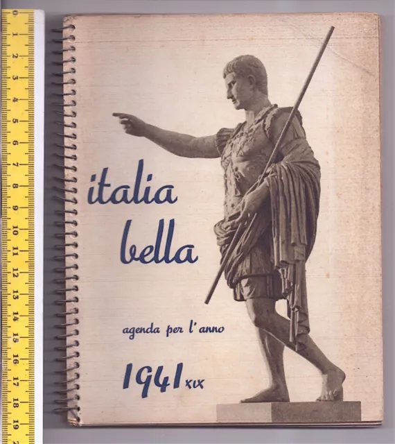 ITALIA BELLA agenda per l'anno 1941 - fotografie F. Pasta - diario usato