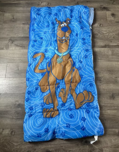 Vintage Scooby Doo Hanna Barbera Sleeping Bag For Child 30 X 57 Inches