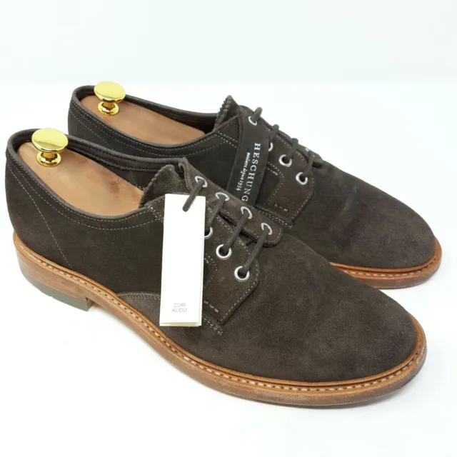 Heschung Bruce Plain Derby 'Kudu Cacao' Suede (EU 41,5 UK 7 US 7,5)