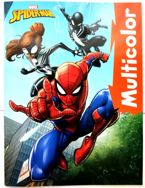 Marvel Spiderman Malbuch ausmalen Disneys DIN A4 mit 32 farbigen Bilder Ausmalen