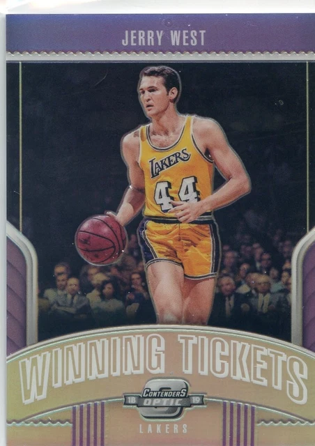 2018-19 Panini Contenders Optic JERRY WEST Winning Tickets #4 SILVER PRIZM