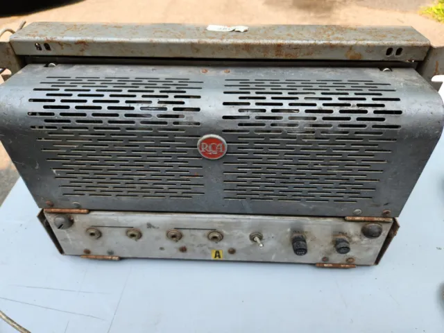 RCA MI 12245  Theatre Tube Amplifier  For Parts