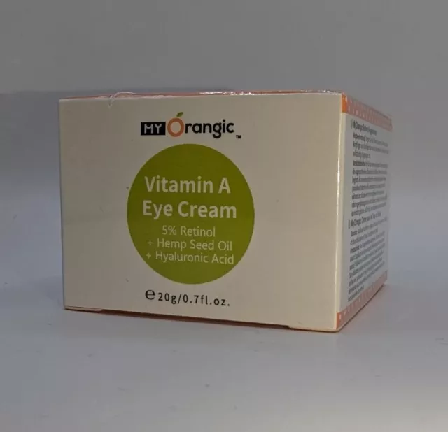 My Orangic Augencreme 5%Retinol 20g Vitamin A eye creme Hyaluronic Hemp Seed Oil