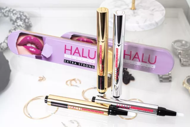 Halu London Lip Plumper & Tin Silver Strong Non Surgical Volumising Plump It Uk