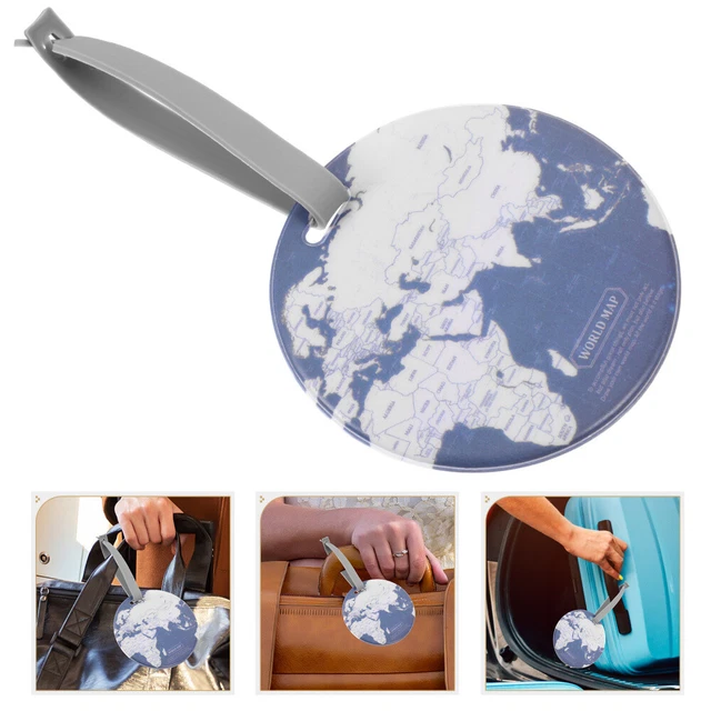 TTOA Etichetta Bagaglio A Forma Di Lama In Silicone - Tag Carina E Originale Per Valigia E Viaggio - 4
