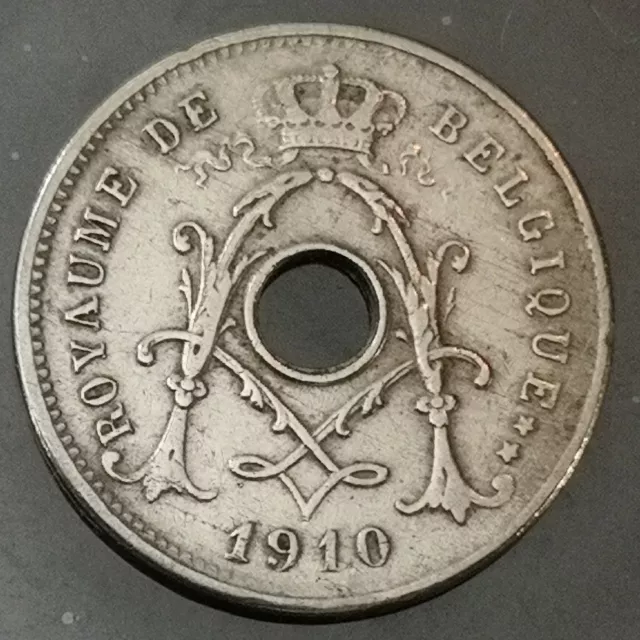 Monnaie Belgique - 1910 -  5 Centimes Albert Ier - type Michaux en français
