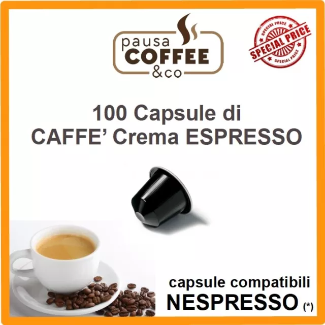 50 100 200 Capsule Caffè Lavazza Compatibili Nespresso Crema Gusto Ex  Vigoroso * 