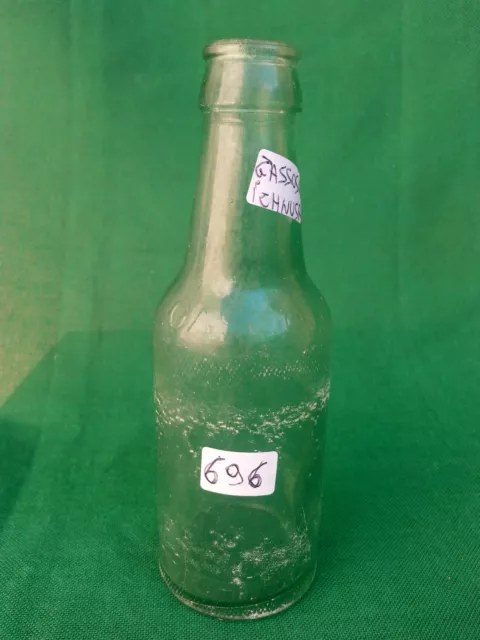 Antica E Rara Bottiglia Di Gassosa Ichnusa Vetro Verde Acqua 20 Cl. N° 696
