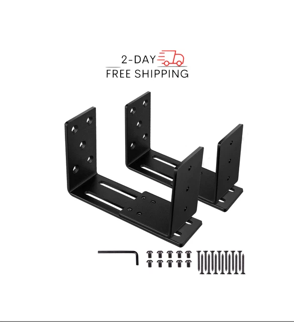 Adjustable Door Barricade Brackets (2pcs)-Open Bar Holder for Door Reinforcement