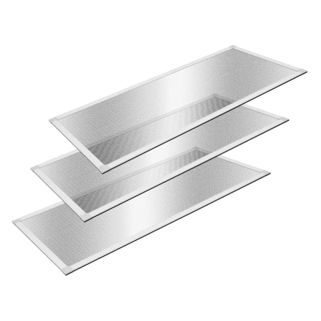 3x Griglie di sfiato dell' aria cantina telaio alluminio rettangolare 50x115 cm