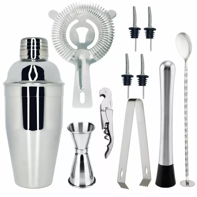 Barman Outil Kit avec Socle Barre Set Cocktail Shaker Pour Boisson Mélanger Neuf