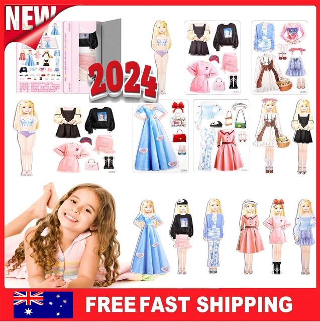 Magnetic Dress Up Baby, Magnetic Princess Dress Up Paper Doll Pretend Play Toys