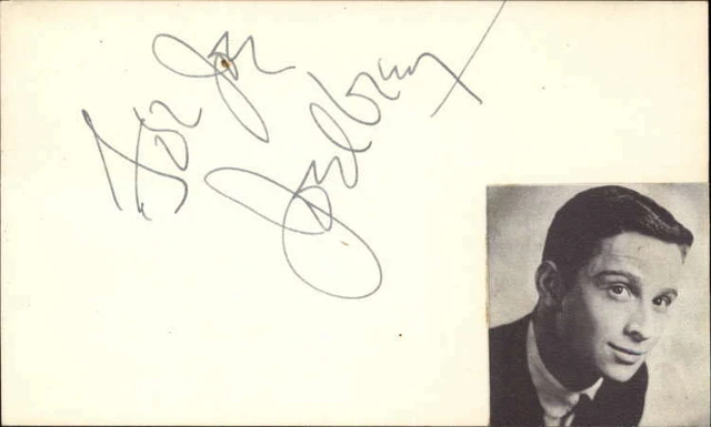 Joey Dee Singer Signed 3" x 5" Index Card