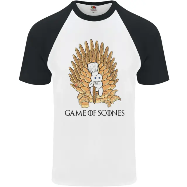 Game of Scones Funny Movie Parody GOT Mens S/S Baseball T-Shirt