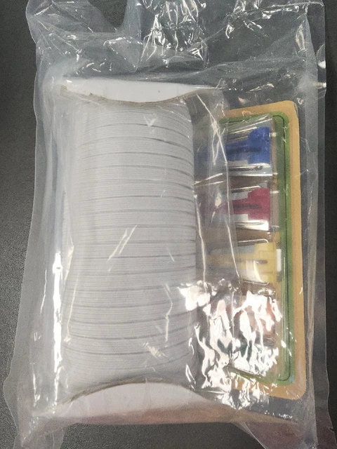 5PCS Fabric Bias Tape Maker Set DIY Sewing Binding Tool Kits 100 Elastic Band