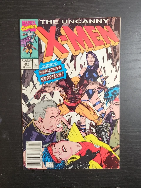 Uncanny X-Men 261, Marvel 1990, Newsstand  Jim Lee Cover