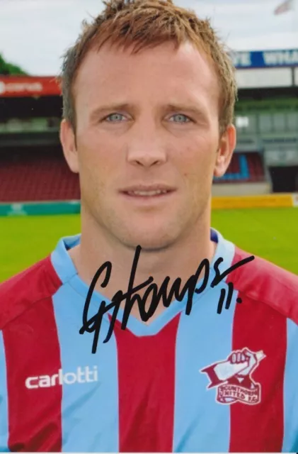 Garry Thompson Hand Signed 6X4 Photo - Football Autograph - Scunthorpe United.