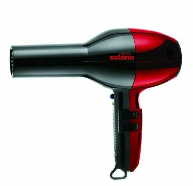 Solano Vero Rosso Infrared Ceramic Professional Lightweight Hair Blow Dryer