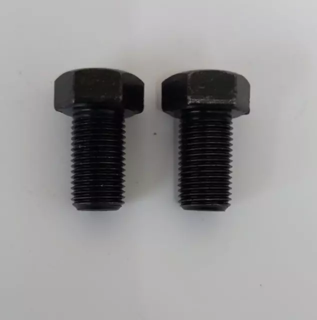 2x 9/16 UNF x 1" UNF Hex Head Bolt Set Screw Steel Grade 8.8 Imperial Bolt