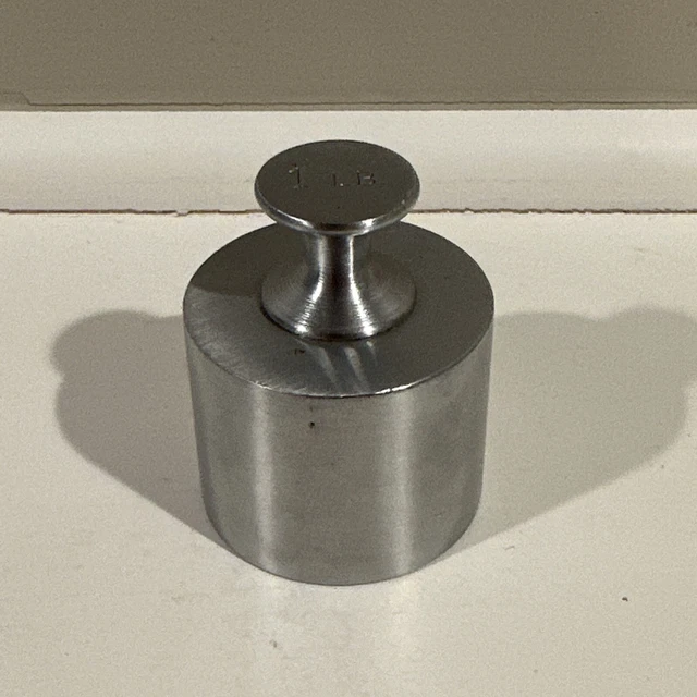 VINTAGE 1 POUND Calibration Cylindrical Weight for Scale * 19.99