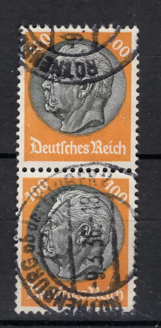 DR 1933 WZ 2 X Mi. 495 im senkr. Paar - gestempelt - Mi. 34 Euro - (GM391)