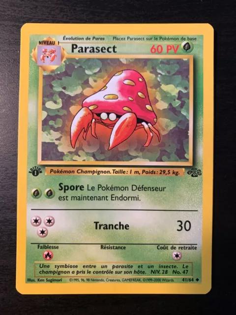 Carte Pokémon : Parasect 41/64 Edition 1 Jungle Wizards Française