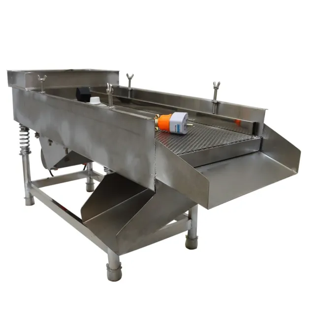 5mm Electric Stainless Linear Vibrating Screen Sieveing Machine 110V 11.8"*29.5"