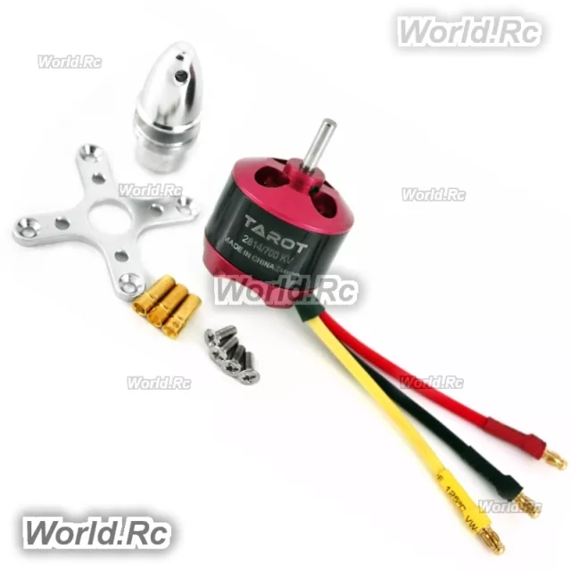 Motor sin escobillas multirotor rojo Tarot 2814 700 KV para cuadricóptero hexa - RH68B17