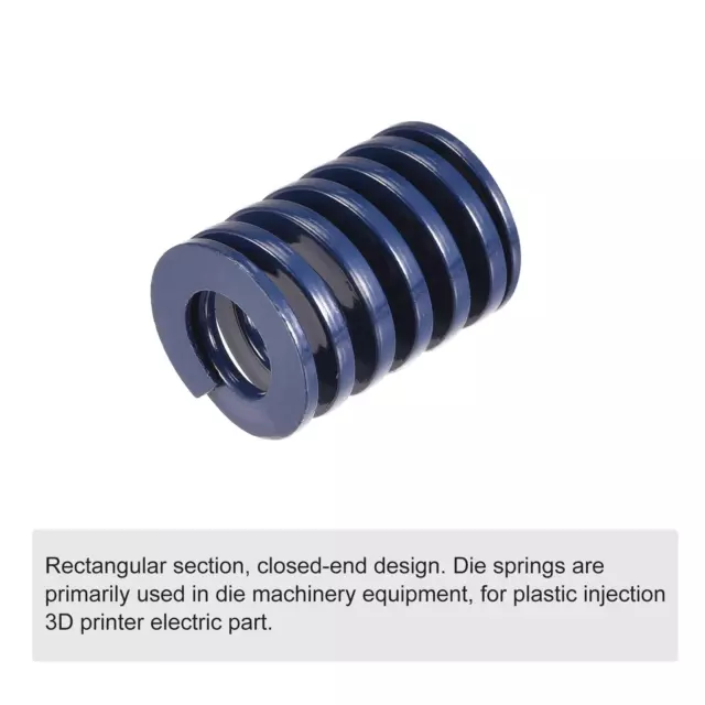 Die Spring, 18mm OD 25mm Long Stamping Light Load Compression, Blue 3