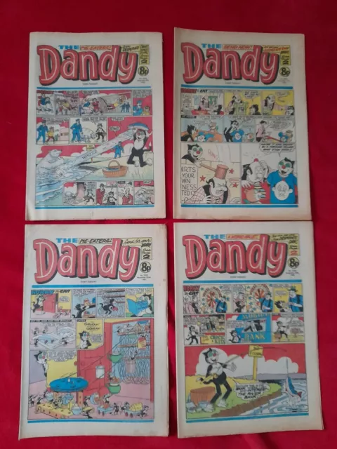 Dandy Comics x 4  No 2033- 2034- 2035 & 2036 Vintage November 1980  Issues