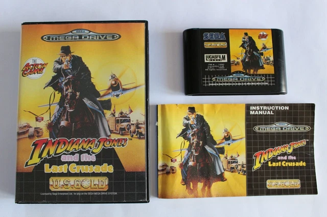 SEGA MEGADRIVE (PAL) - Indiana Jones and the Last Crusade / Jeu complet .